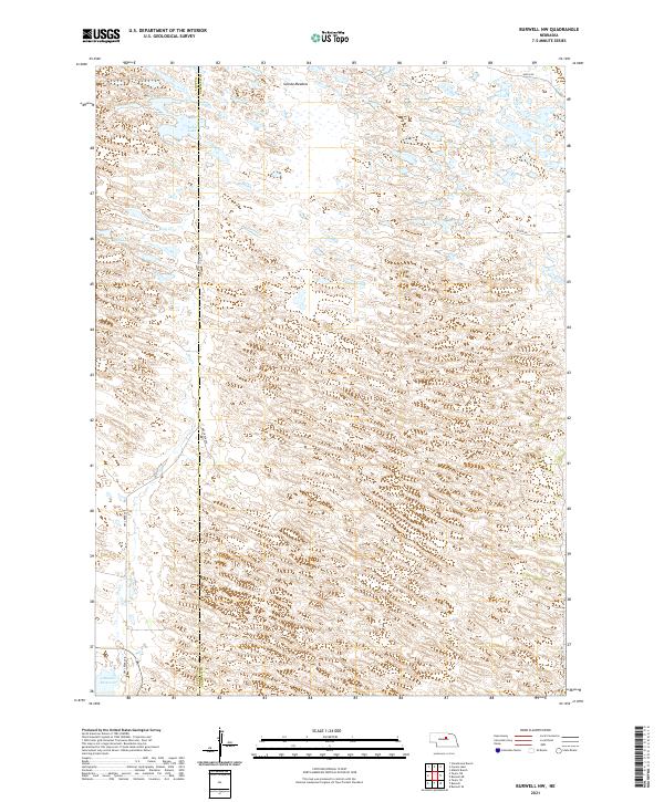 USGS US Topo 7.5-minute map for Burwell NW NE 2021