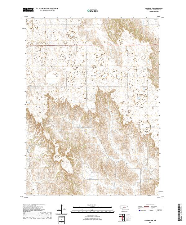 USGS US Topo 7.5-minute map for Callaway NW NE 2021