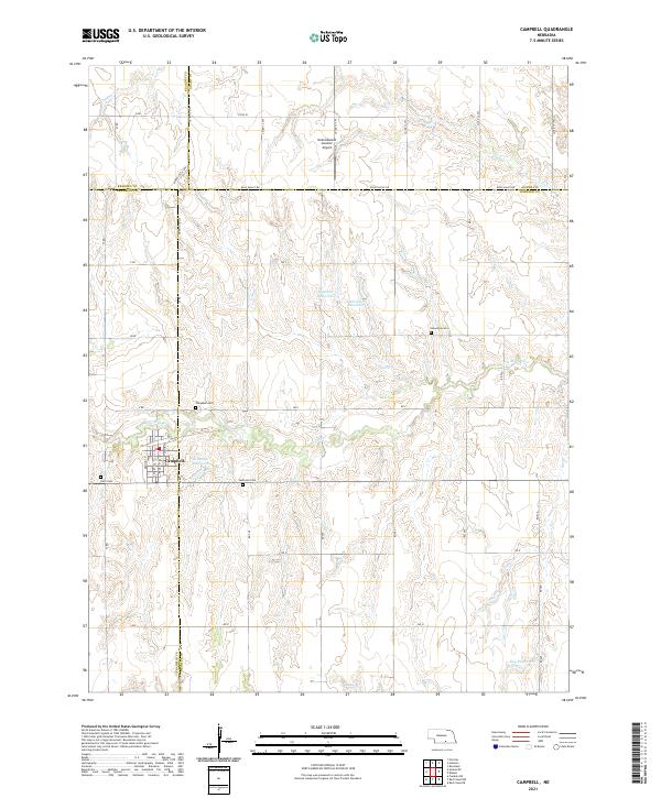 USGS US Topo 7.5-minute map for Campbell NE 2021