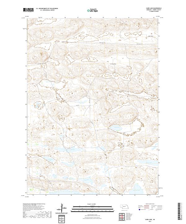 USGS US Topo 7.5-minute map for Card Lake NE 2021