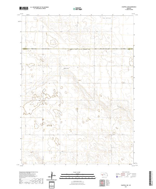 USGS US Topo 7.5-minute map for Chappell NW NE 2021