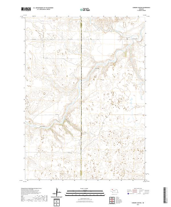 USGS US Topo 7.5-minute map for Coburn Canyon NE 2021