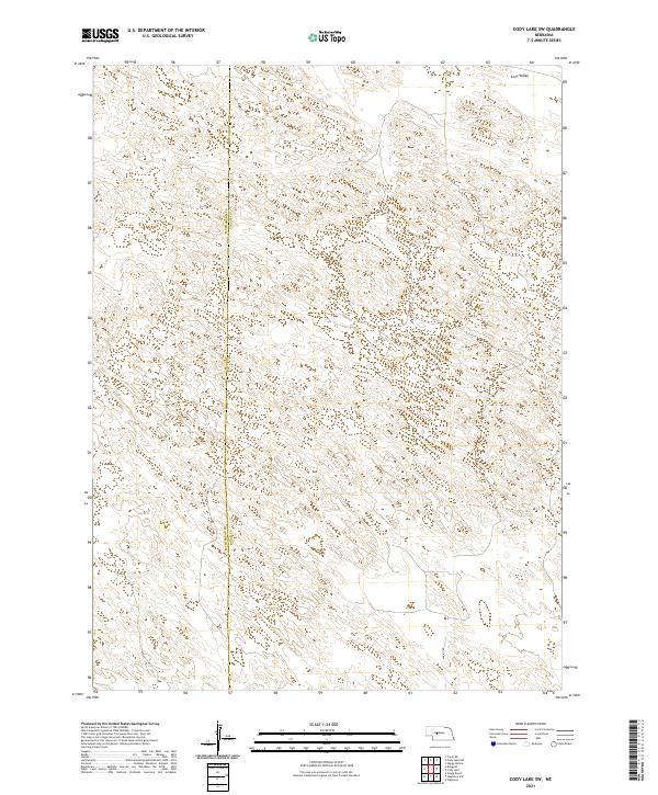 USGS US Topo 7.5-minute map for Cody Lake SW NE 2021