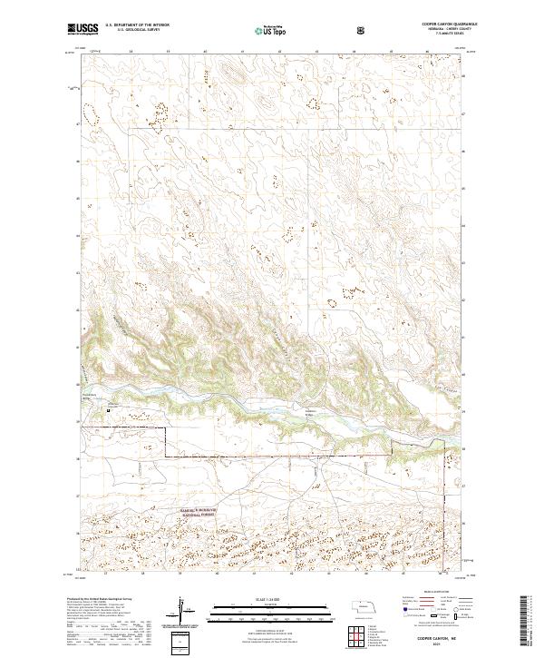 USGS US Topo 7.5-minute map for Cooper Canyon NE 2021