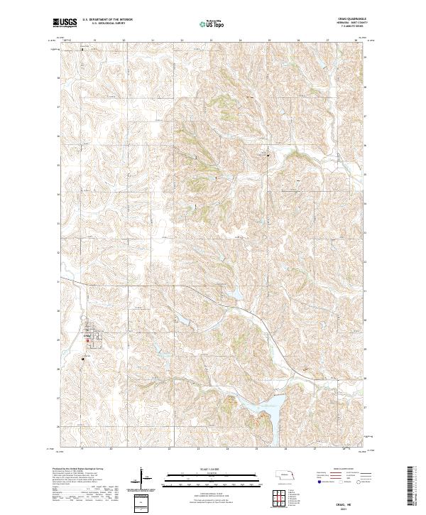 USGS US Topo 7.5-minute map for Craig NE 2021