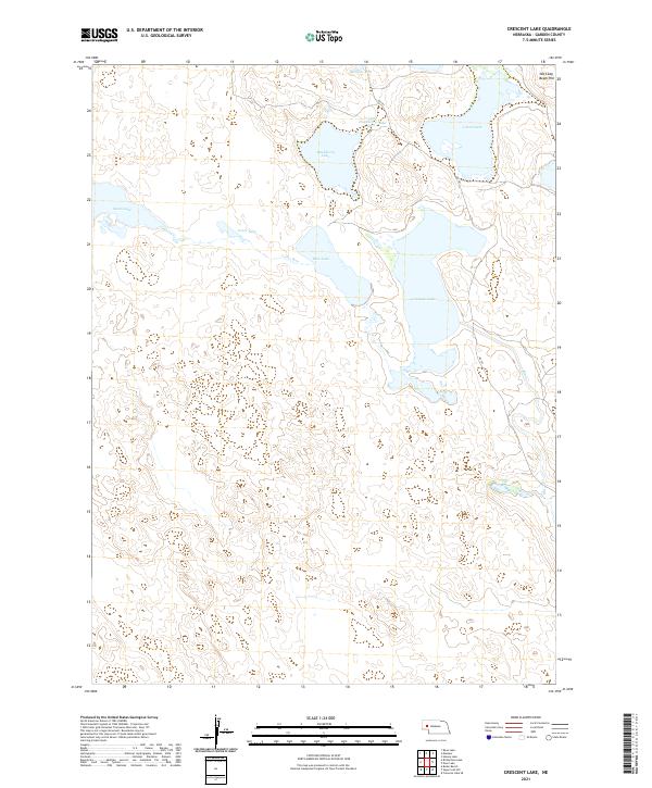 USGS US Topo 7.5-minute map for Crescent Lake NE 2021