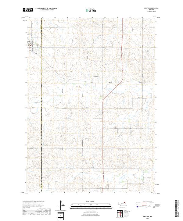 USGS US Topo 7.5-minute map for Crofton NE 2021