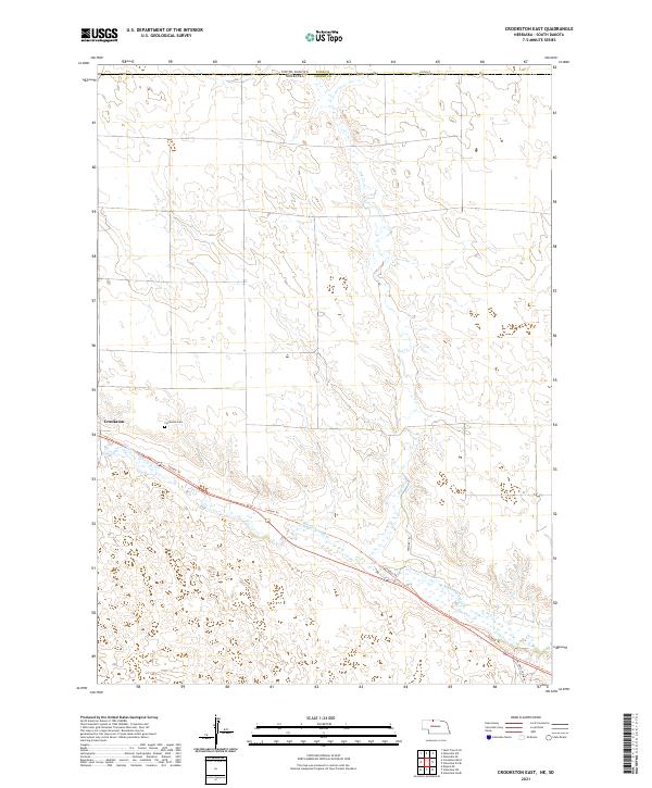 USGS US Topo 7.5-minute map for Crookston East NESD 2021