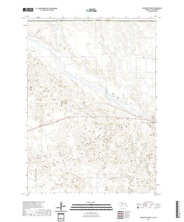 USGS US Topo 7.5-minute map for Crookston West NESD 2021