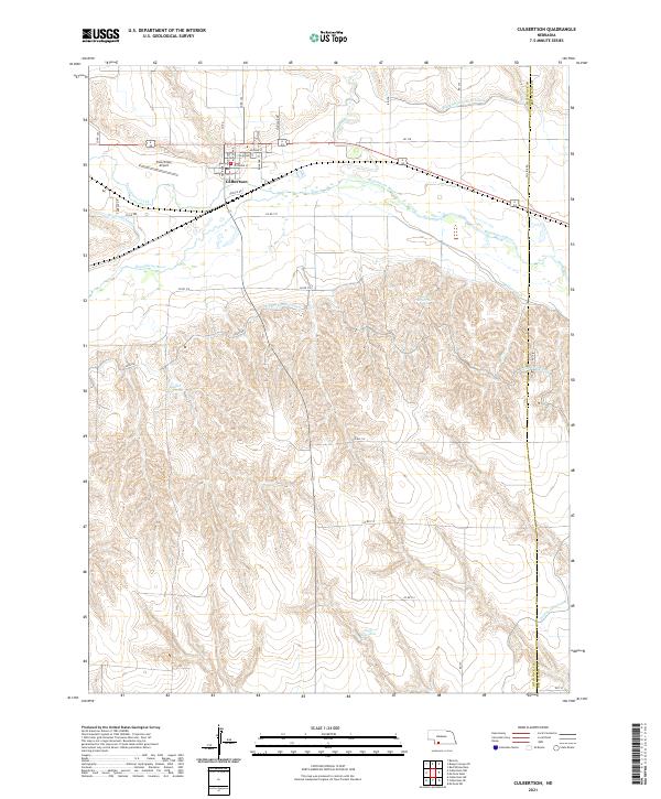 USGS US Topo 7.5-minute map for Culbertson NE 2021