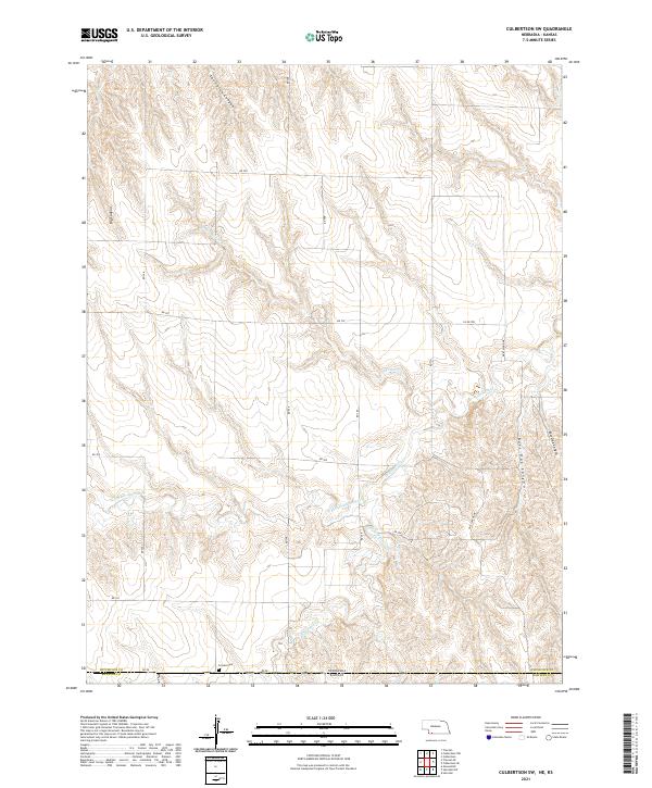 USGS US Topo 7.5-minute map for Culbertson SW NEKS 2021