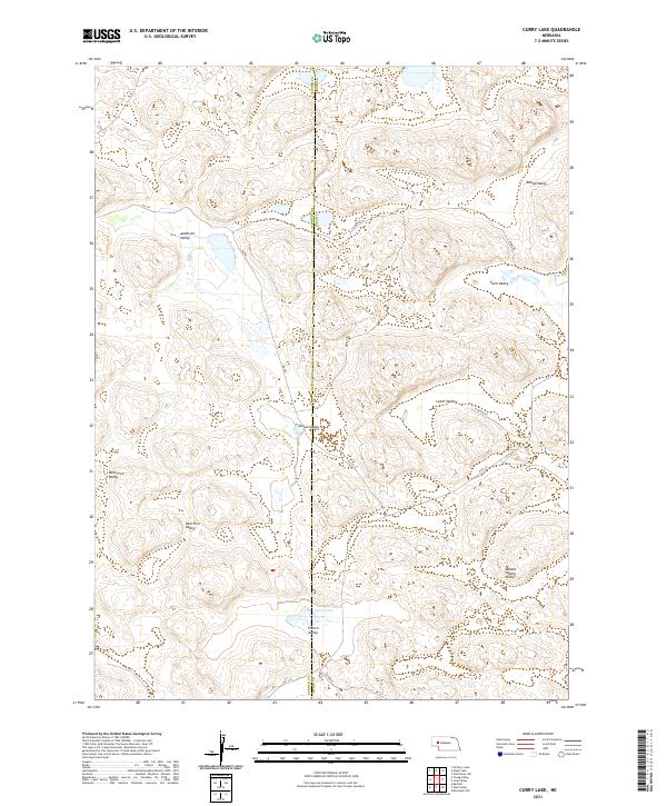 USGS US Topo 7.5-minute map for Curry Lake NE 2021