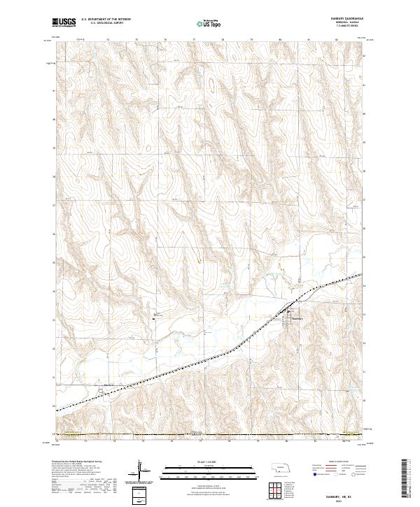 USGS US Topo 7.5-minute map for Danbury NEKS 2021