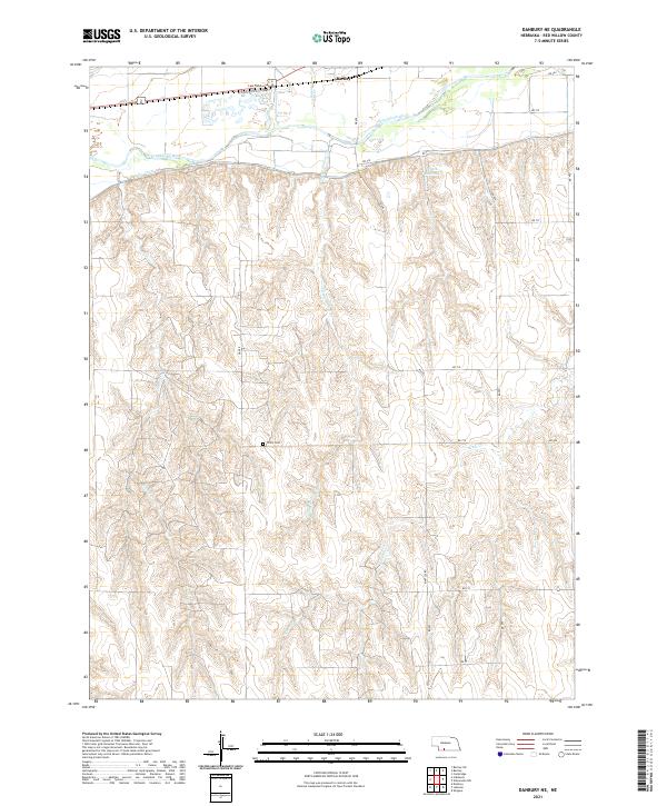 USGS US Topo 7.5-minute map for Danbury NE NE 2021