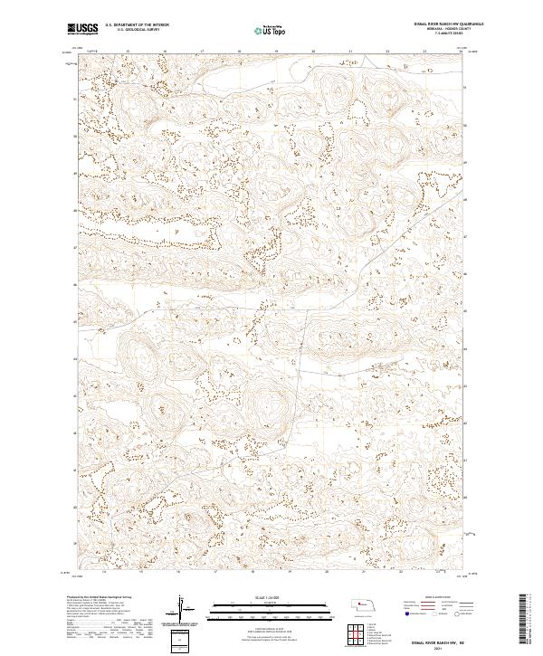 USGS US Topo 7.5-minute map for Dismal River Ranch NW NE 2021