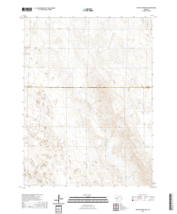 USGS US Topo 7.5-minute map for Dittons Creek NW NE 2021