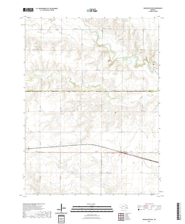 USGS US Topo 7.5-minute map for Dorchester NW NE 2021