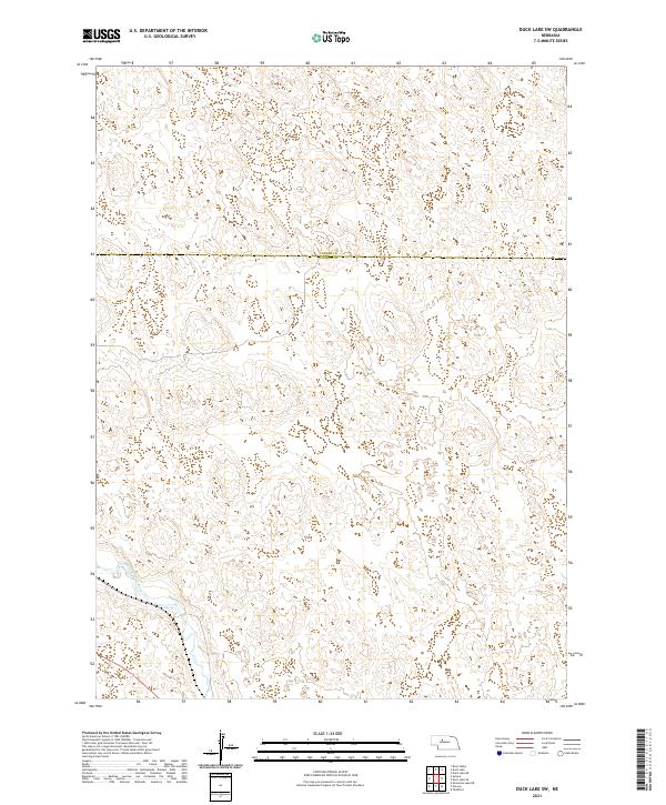 USGS US Topo 7.5-minute map for Duck Lake SW NE 2021