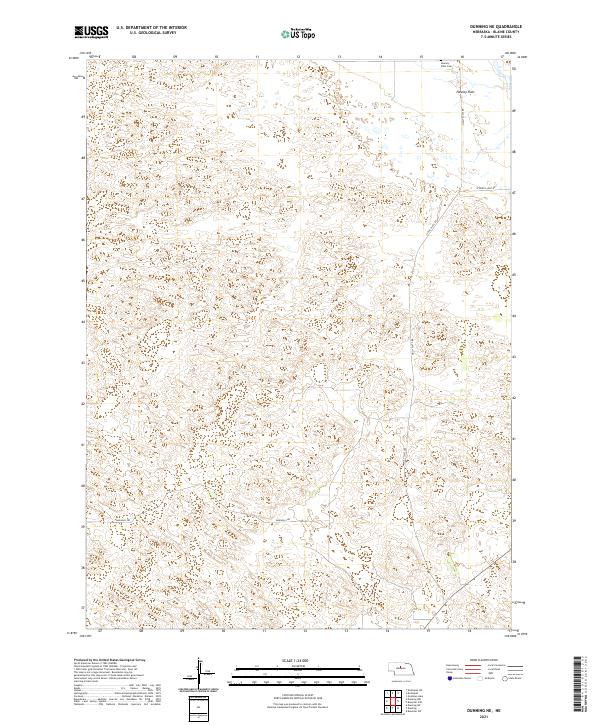 USGS US Topo 7.5-minute map for Dunning NE NE 2021