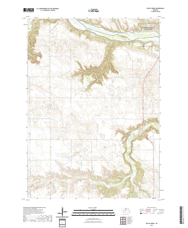 USGS US Topo 7.5-minute map for Dutch Creek NE 2021