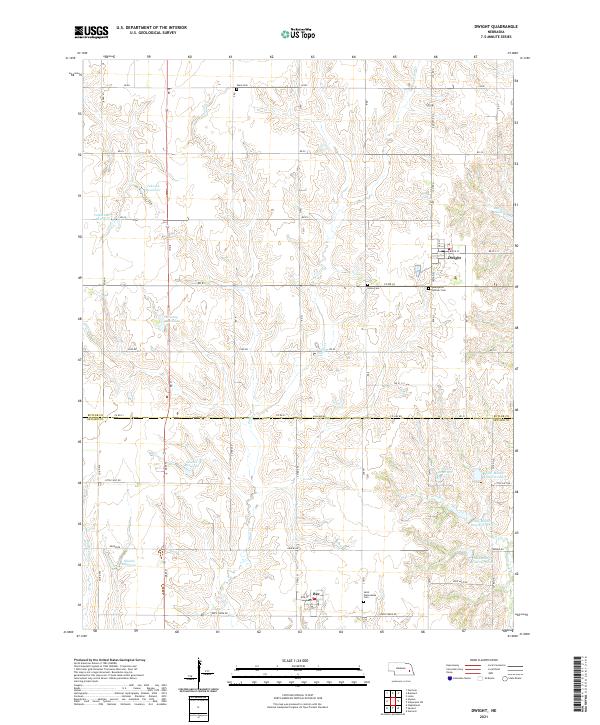 USGS US Topo 7.5-minute map for Dwight NE 2021