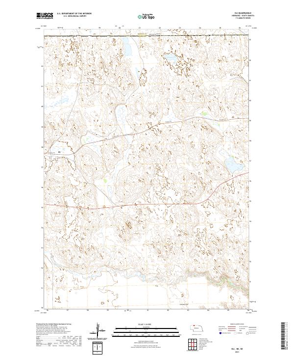 USGS US Topo 7.5-minute map for Eli NESD 2021