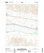 USGS US Topo 7.5-minute map for Elm Creek East NE 2021