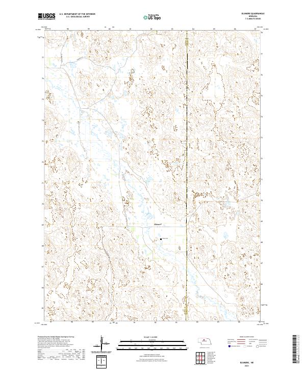 USGS US Topo 7.5-minute map for Elsmere NE 2021