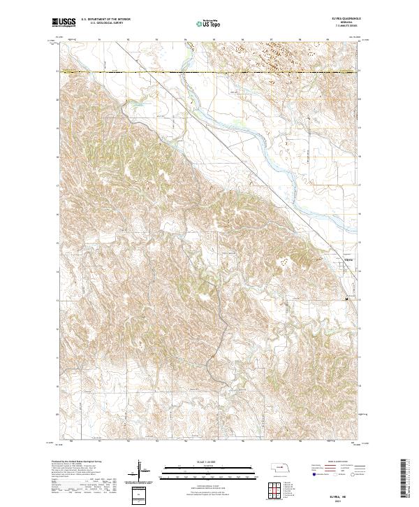 USGS US Topo 7.5-minute map for Elyria NE 2021