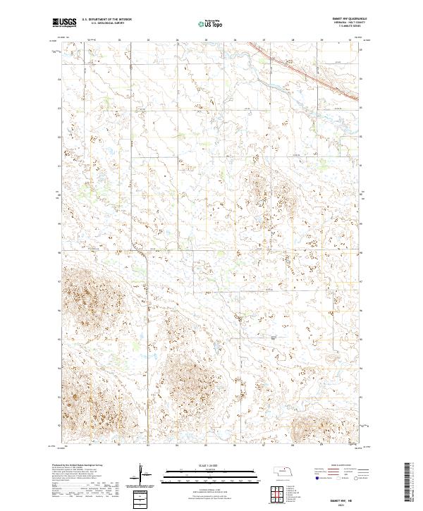 USGS US Topo 7.5-minute map for Emmet NW NE 2021