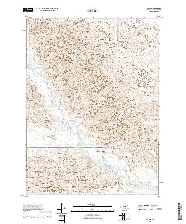 USGS US Topo 7.5-minute map for Ericson NE 2021