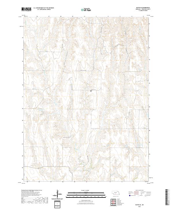 USGS US Topo 7.5-minute map for Eustis SE NE 2021