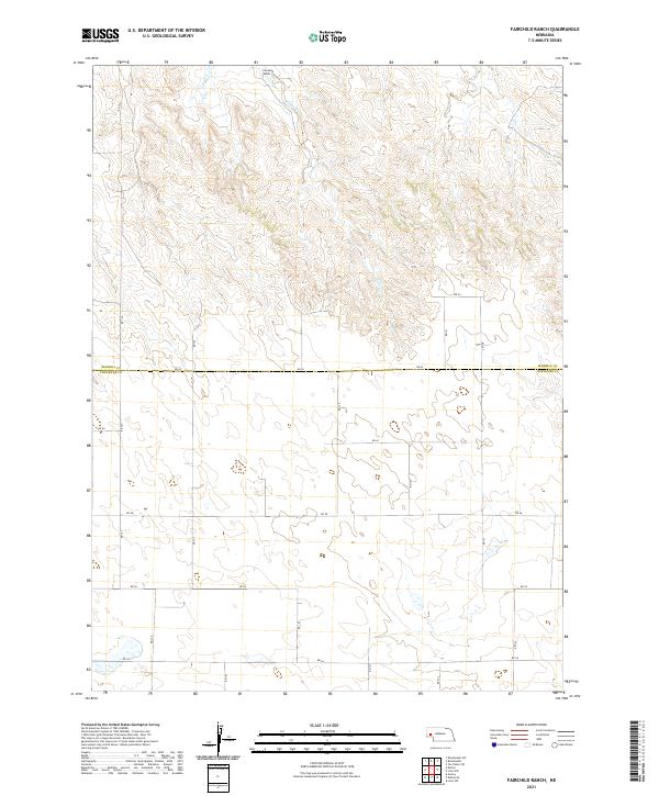 USGS US Topo 7.5-minute map for Fairchild Ranch NE 2021