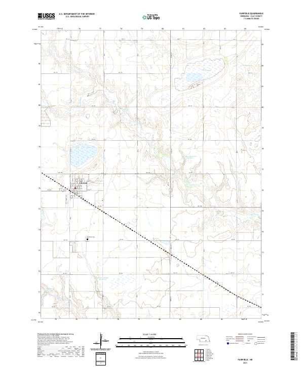 USGS US Topo 7.5-minute map for Fairfield NE 2021