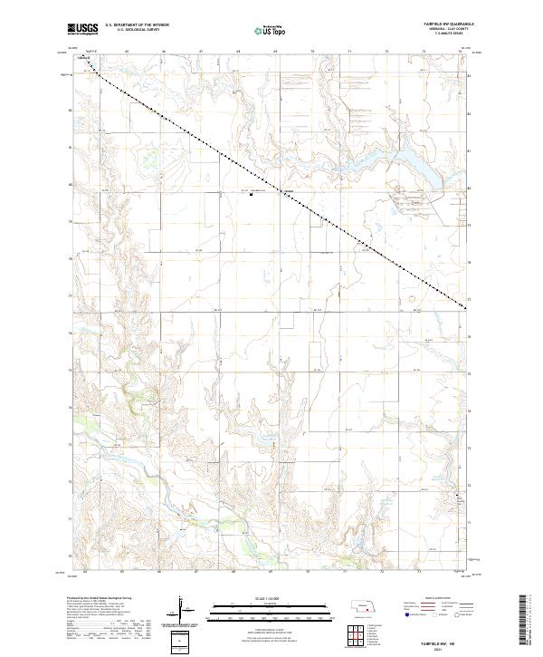 USGS US Topo 7.5-minute map for Fairfield NW NE 2021