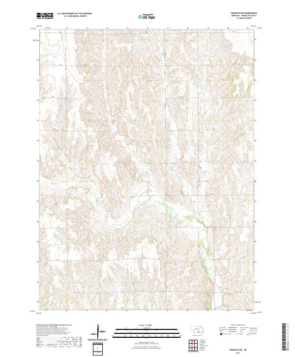 USGS US Topo 7.5-minute map for Franklin NE NE 2021