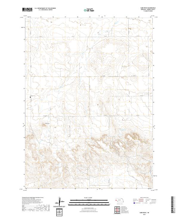 USGS US Topo 7.5-minute map for Gabe Rock NE 2021