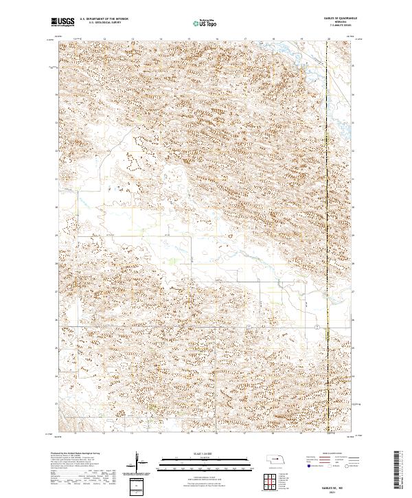 USGS US Topo 7.5-minute map for Gables SE NE 2021