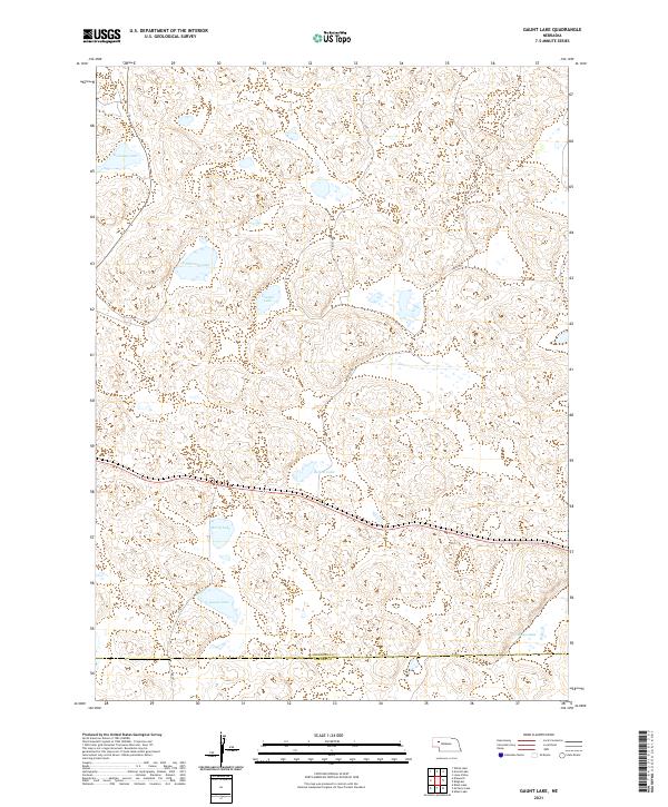 USGS US Topo 7.5-minute map for Gaunt Lake NE 2021