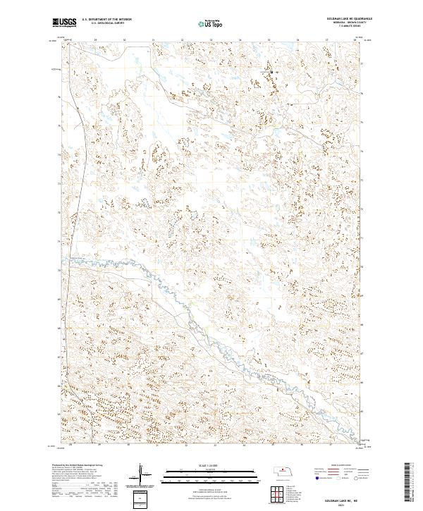 USGS US Topo 7.5-minute map for Goldman Lake NE NE 2021