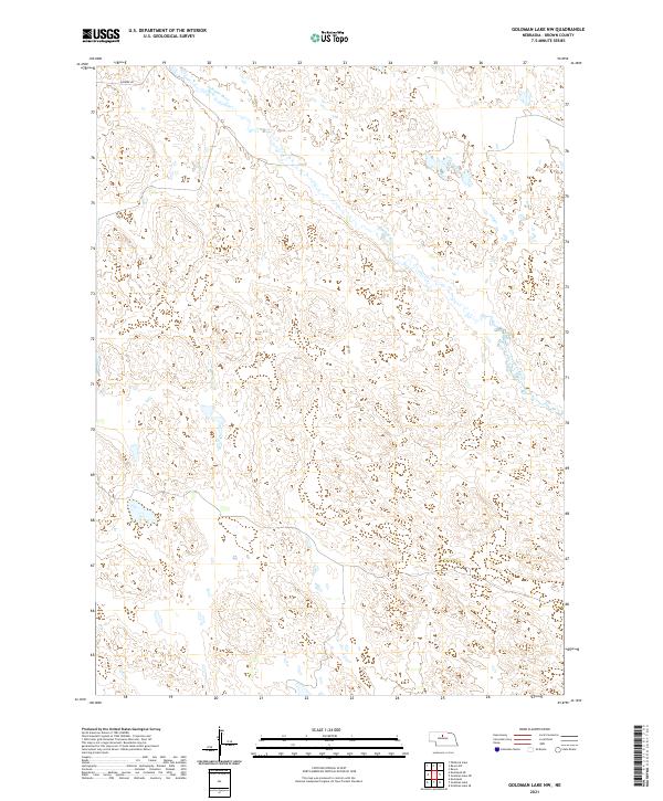 USGS US Topo 7.5-minute map for Goldman Lake NW NE 2021