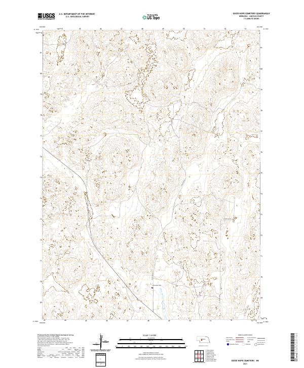 USGS US Topo 7.5-minute map for Good Hope Cemetery NE 2021