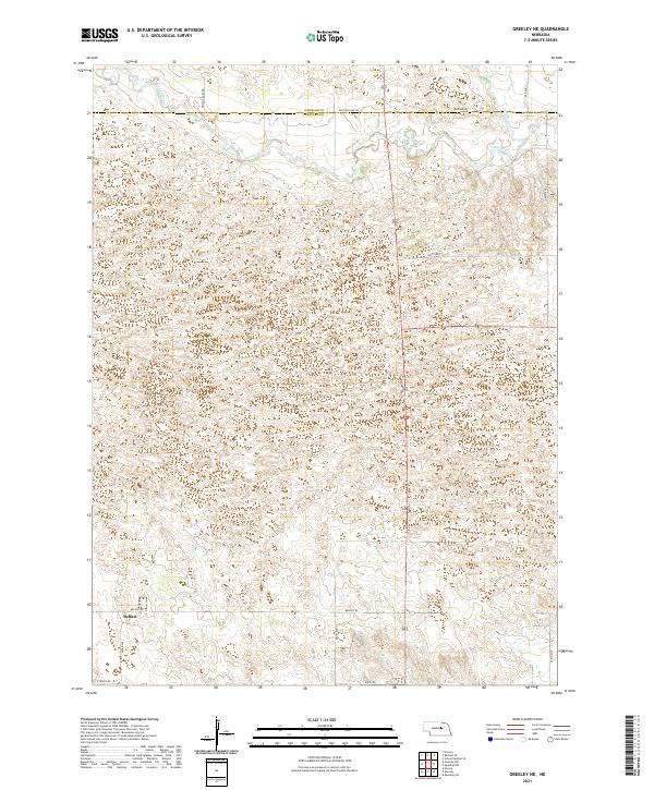 USGS US Topo 7.5-minute map for Greeley NE NE 2021