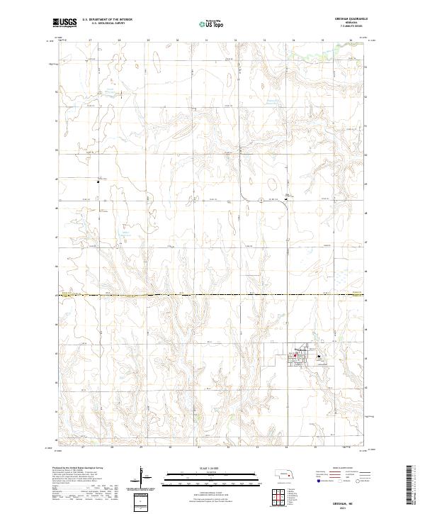 USGS US Topo 7.5-minute map for Gresham NE 2021