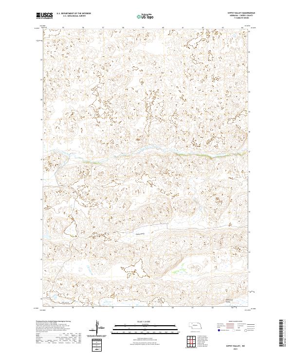 USGS US Topo 7.5-minute map for Gypsy Valley NE 2021