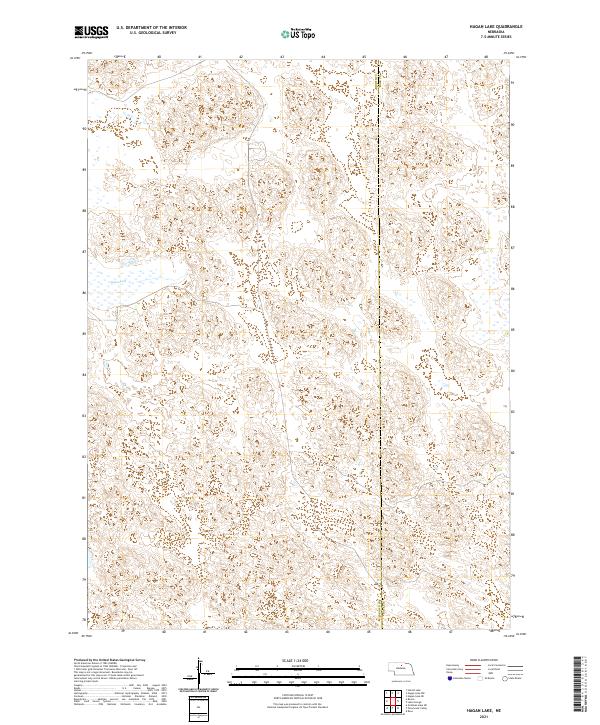 USGS US Topo 7.5-minute map for Hagan Lake NE 2021