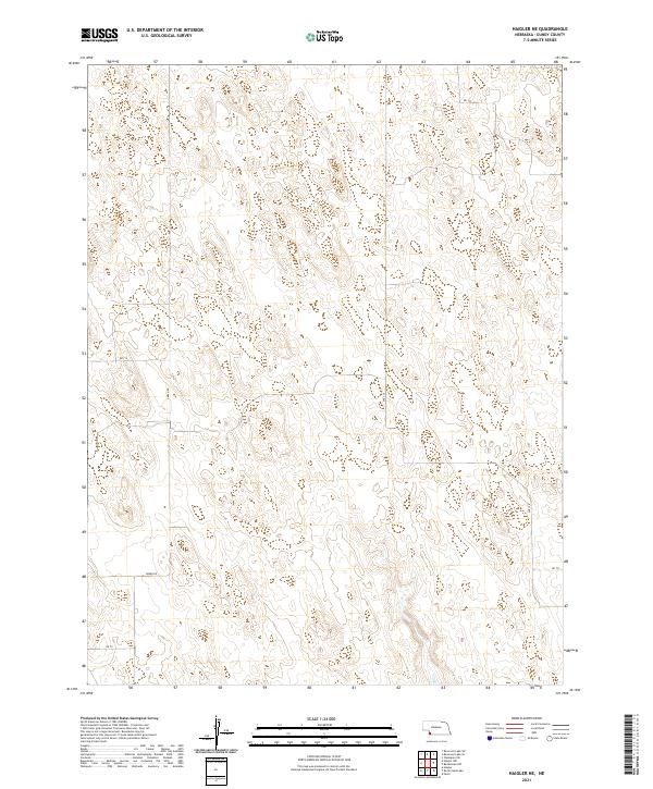 USGS US Topo 7.5-minute map for Haigler NE NE 2021