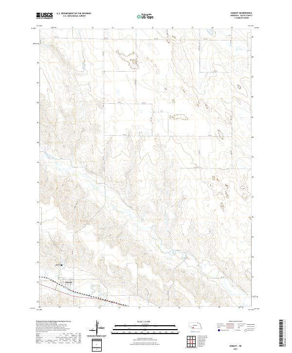 USGS US Topo 7.5-minute map for Hamlet NE 2021