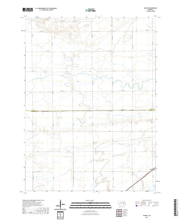 USGS US Topo 7.5-minute map for Havens NE 2021