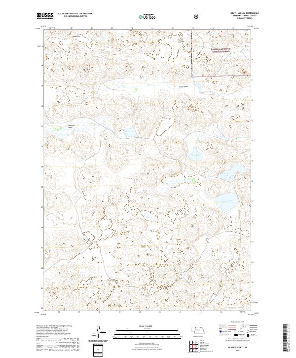 US Topo 7.5-minute map for Heath Valley NE